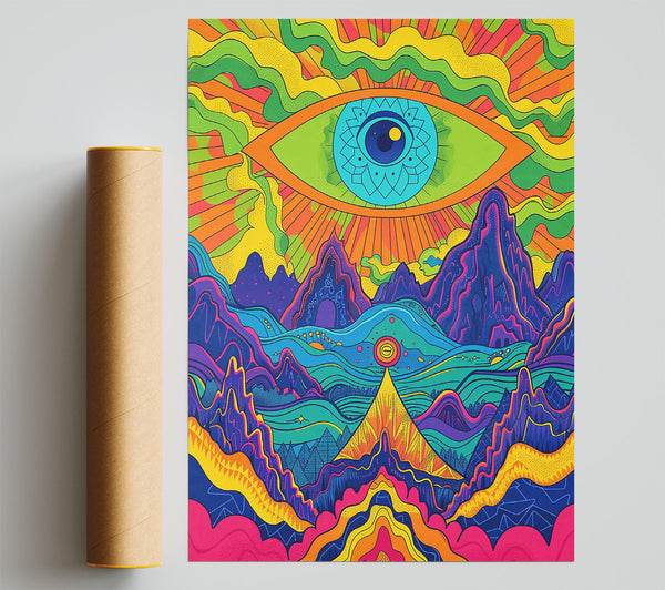 Yellow Mountain Vision Poster