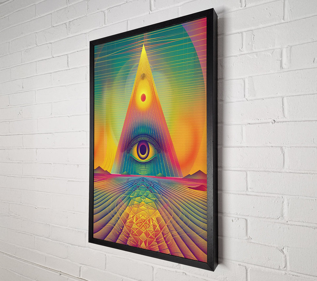 A Canvas Print of Golden Eye Of Truth Canvas Art