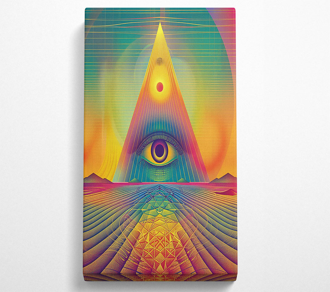  A Canvas Print of Golden Eye Of Truth Canvas Art