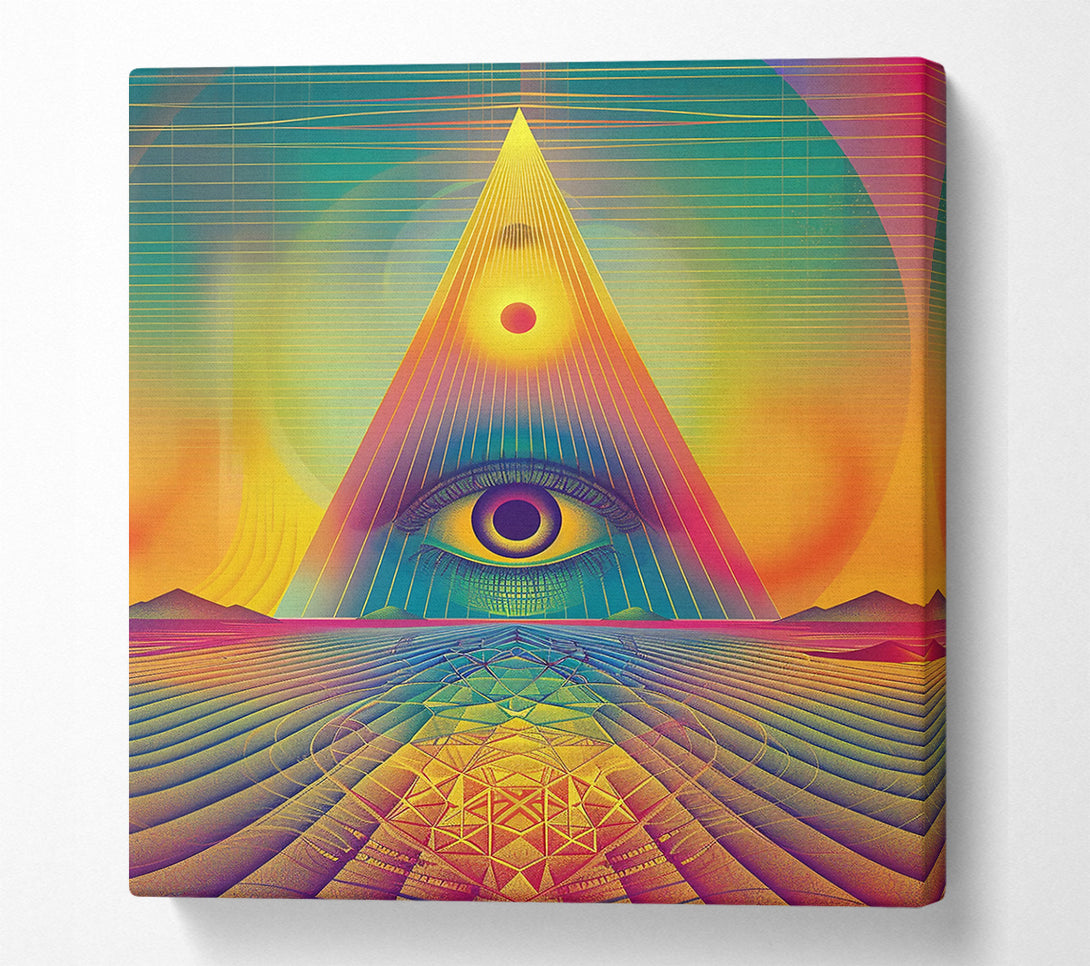  A Canvas Print of Golden Eye Of Truth Canvas Art