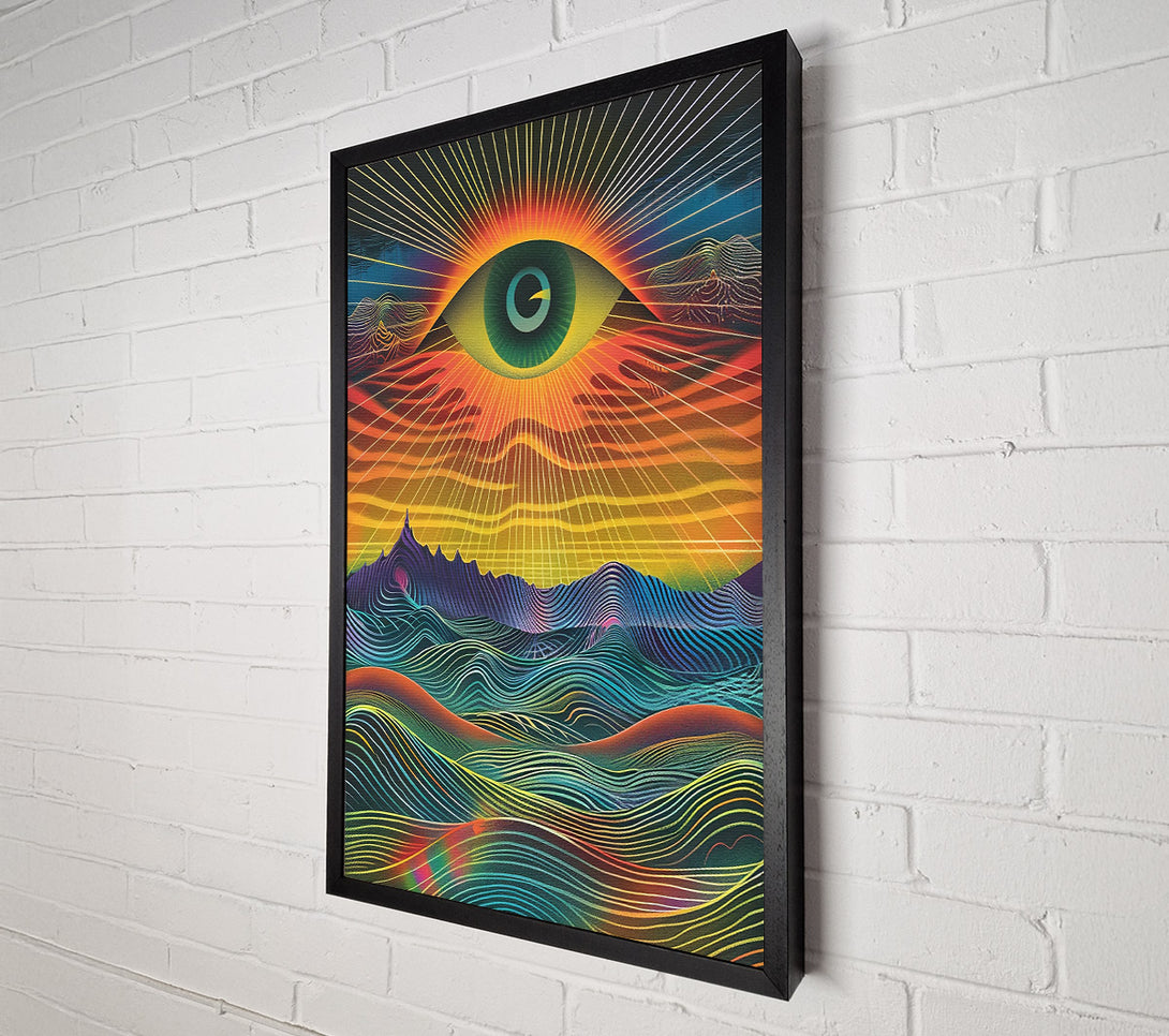  A Canvas Print of Golden Eye Waves Canvas Art