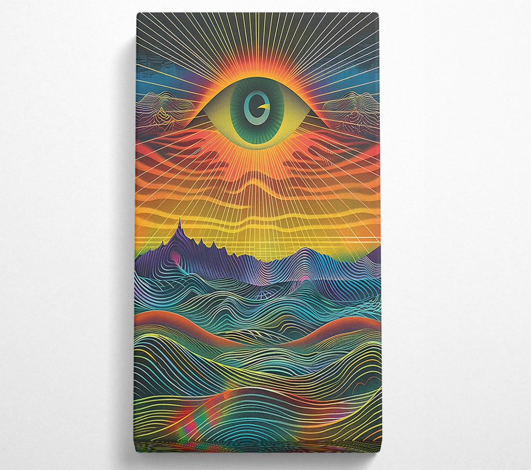  A Canvas Print of Golden Eye Waves Canvas Art