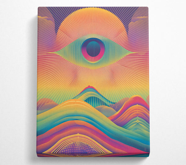  A Canvas Print of Orange Eye Of The Hills Canvas Wall Art
