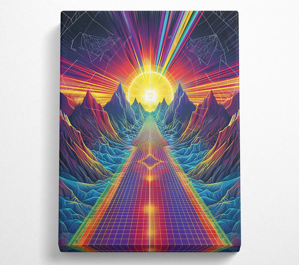 A Canvas Print of Golden Path To Heaven Canvas Art