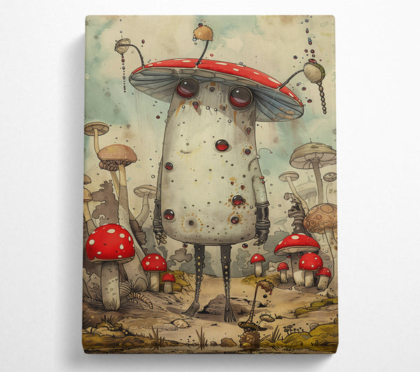  A Canvas Print of Red-Eyed Fungal Friend Canvas Print