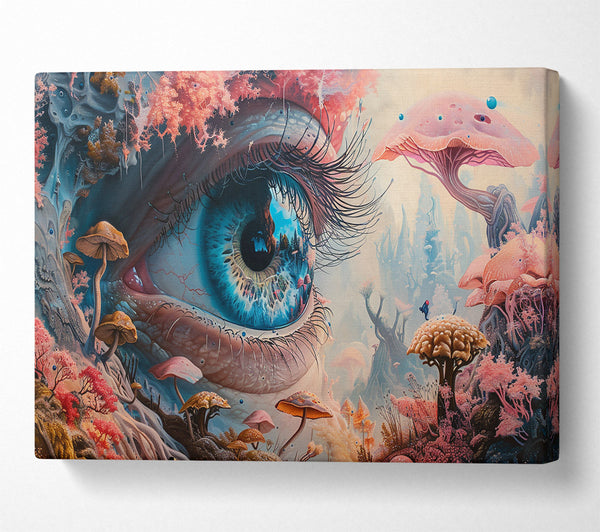  A Canvas Print of Blue Dreamscape Eye Canvas Wall Art