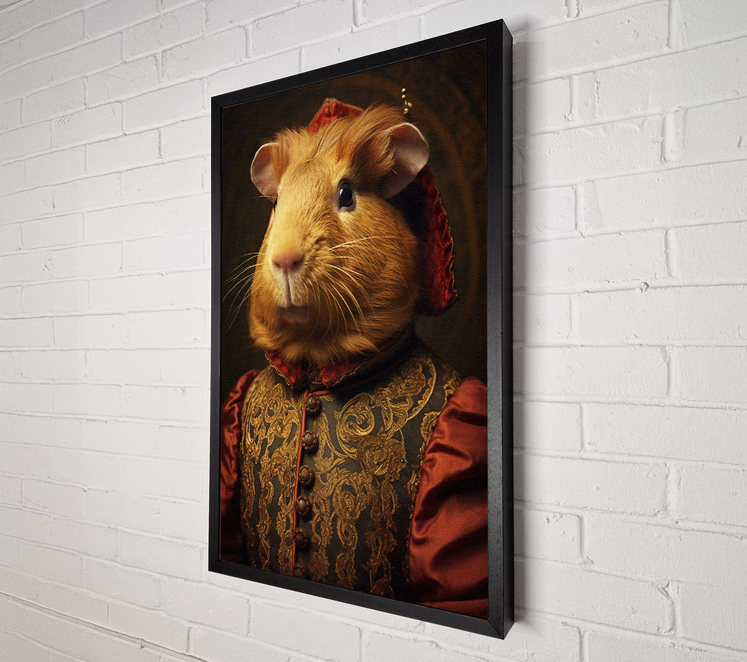  A Canvas Print of Guinea Pig Renaissance Canvas Art