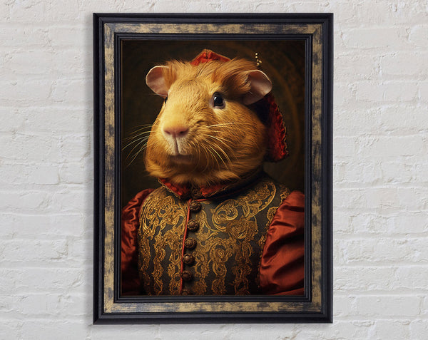 Guinea Pig Renaissance Framed Print