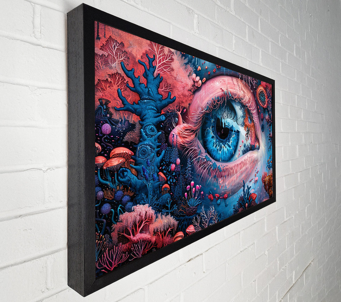  A Canvas Print of Azure Eye'S Garden Canvas Art