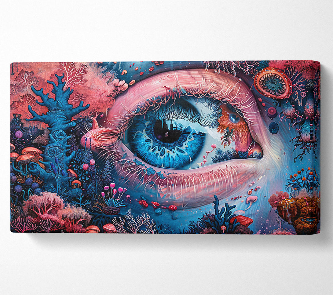  A Canvas Print of Azure Eye'S Garden Canvas Art