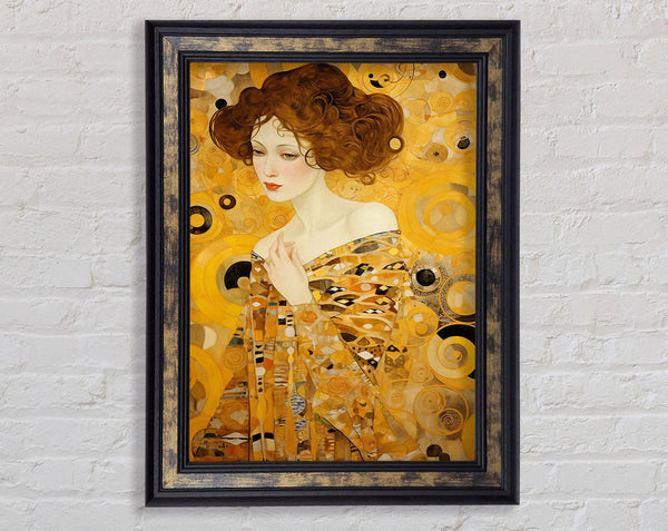 Gustav Klimt Woman Fair Framed Print