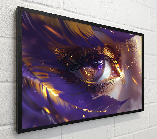 Purple And Golden Gaze