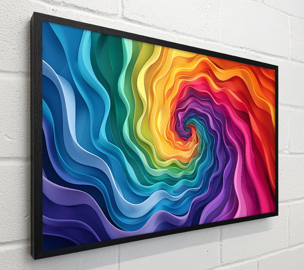 Orange Rainbow Spiral