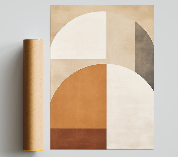Half Circle Modern Giclee Print