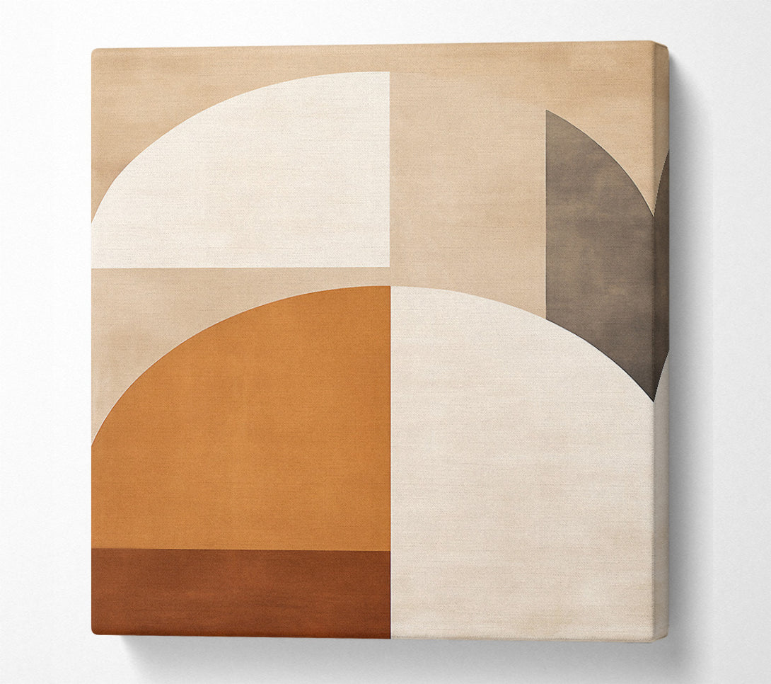  A Canvas Print of Half Circle Modern Canvas Wall Art