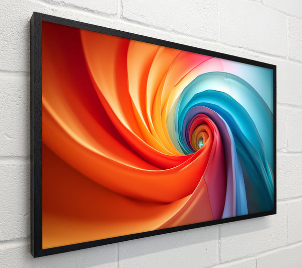 Orange Rainbow Spiral