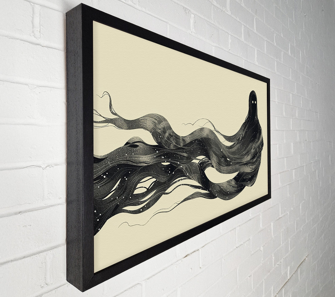  A Canvas Print of Black Cosmic Veils Canvas Wall Art