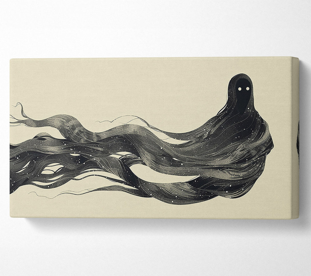  A Canvas Print of Black Cosmic Veils Canvas Wall Art