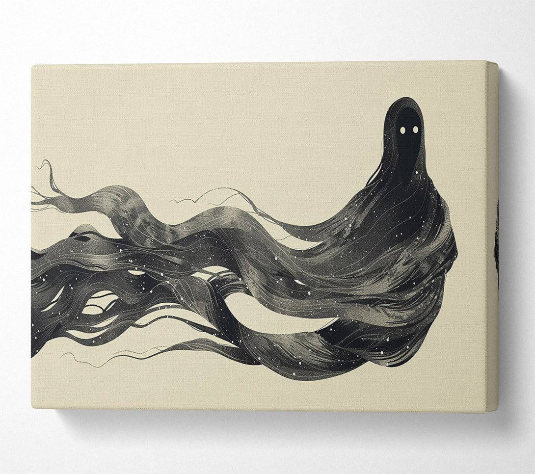  A Canvas Print of Black Cosmic Veils Canvas Wall Art