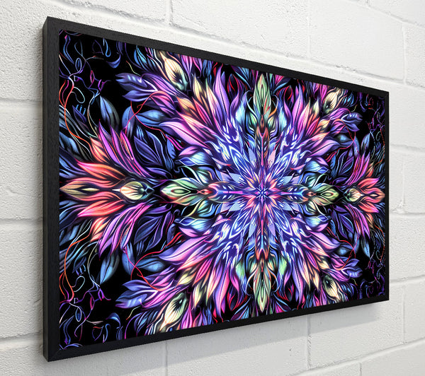 Blue Floral Kaleidoscope