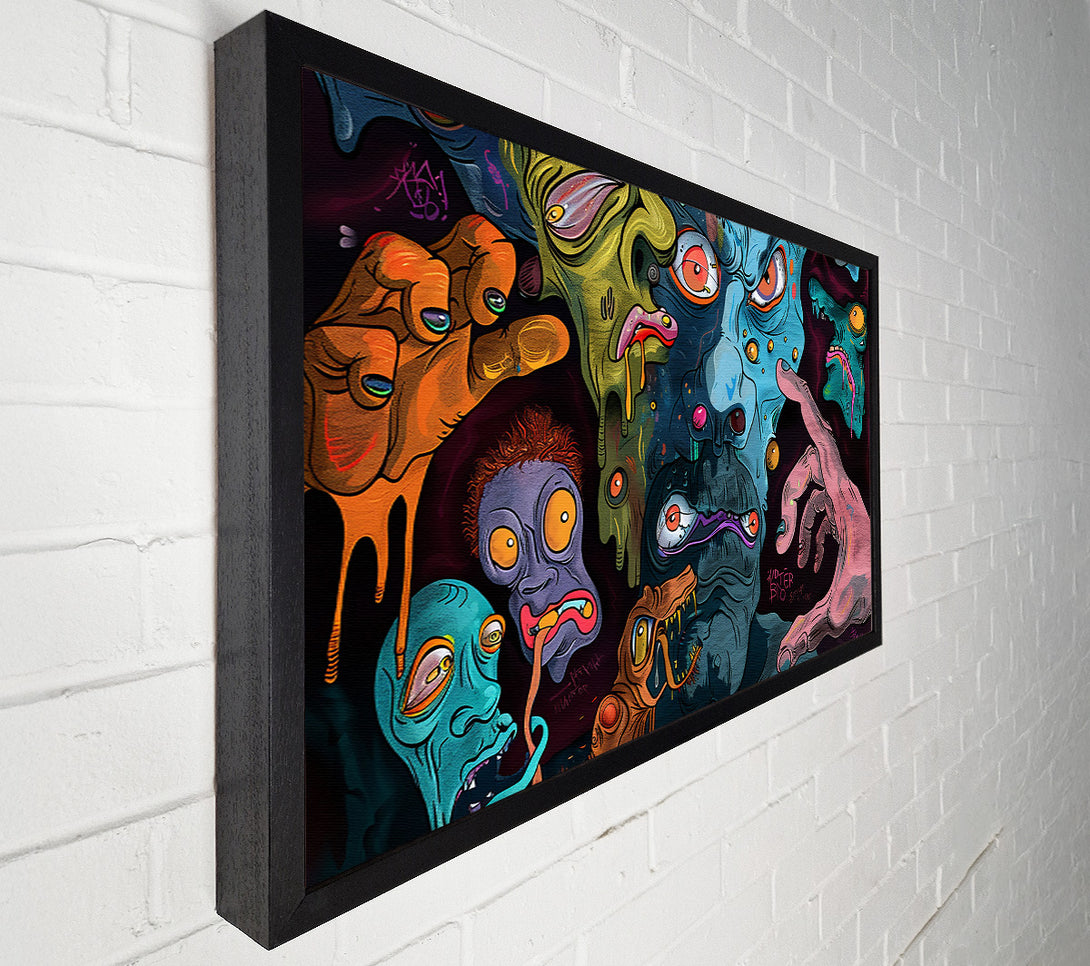  A Canvas Print of Blue Grotesque Dreams Canvas Art