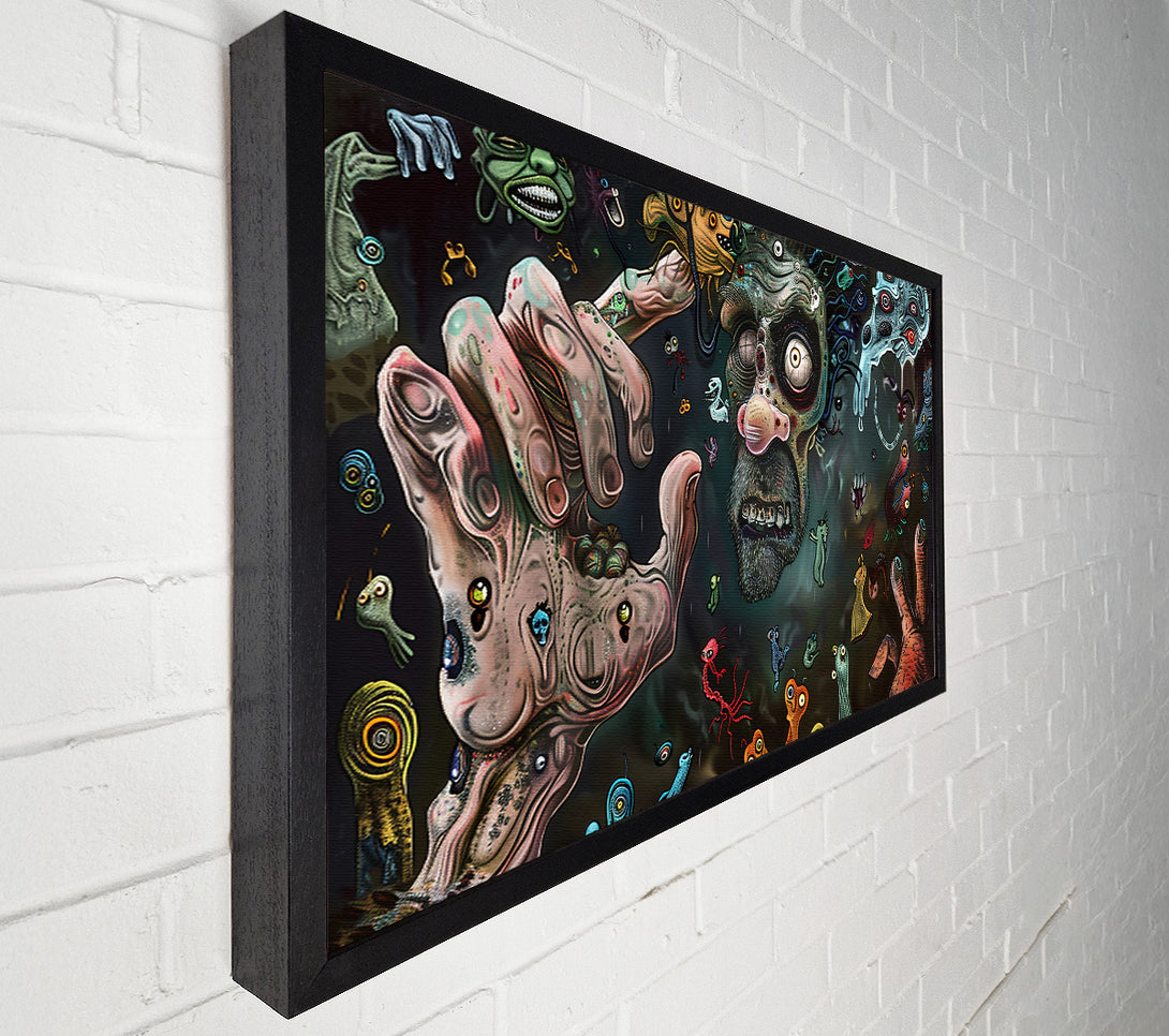  A Canvas Print of Green Dreamscape Chaos Canvas Art