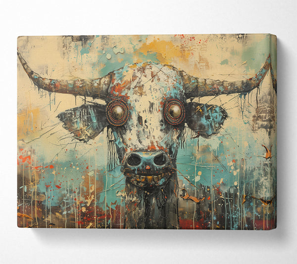  A Canvas Print of Turquoise Bull'S Gaze Canvas Print