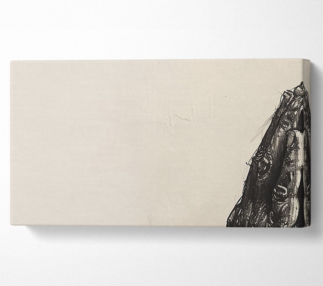  A Canvas Print of Hands Of Prayer Canvas Print