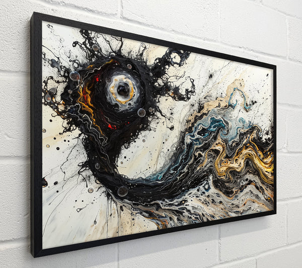 Black And Gold Flowing
