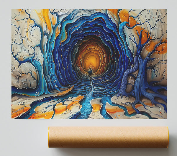 Blue Depths Of The Abyss Print