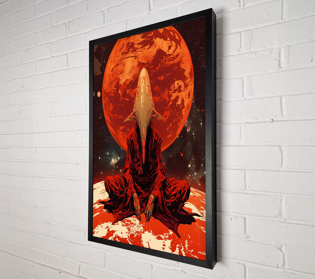  A Canvas Print of Crimson Under A Red Sky Canvas Print