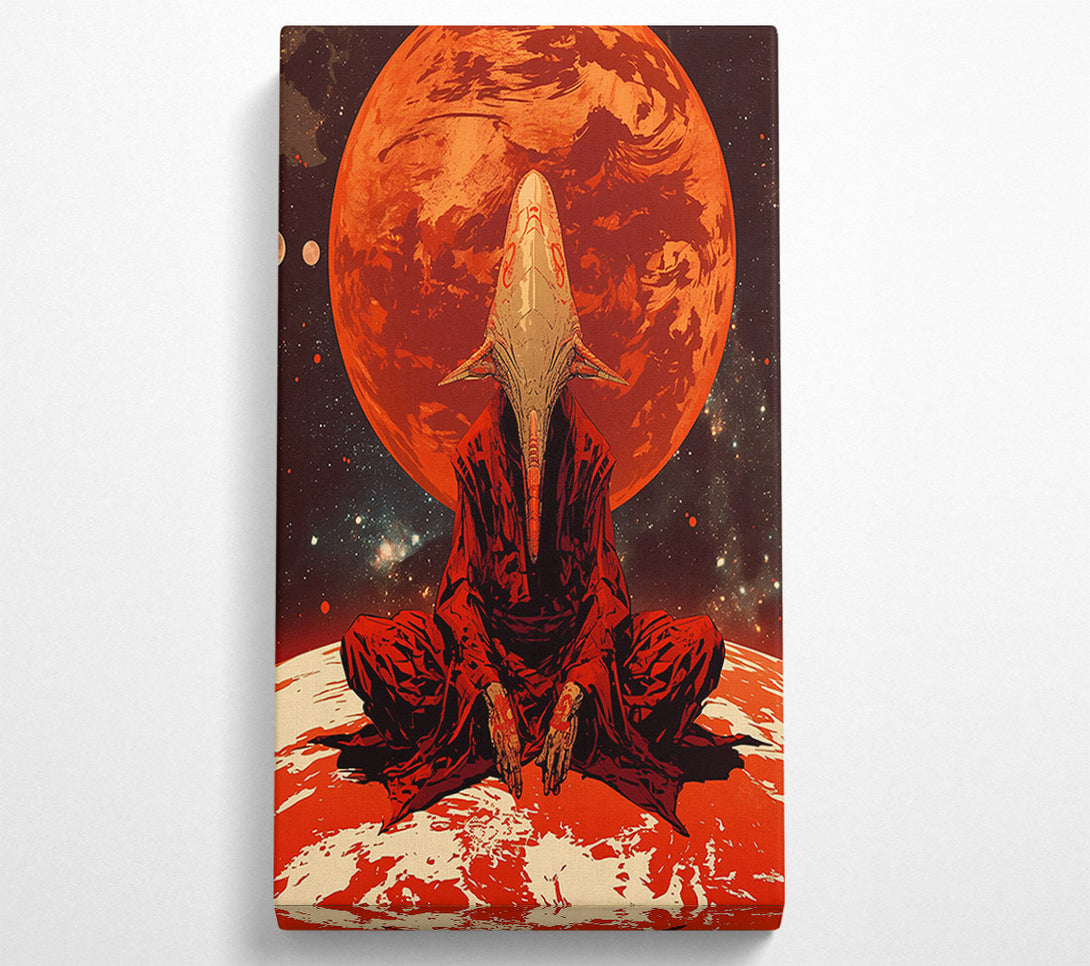  A Canvas Print of Crimson Under A Red Sky Canvas Print