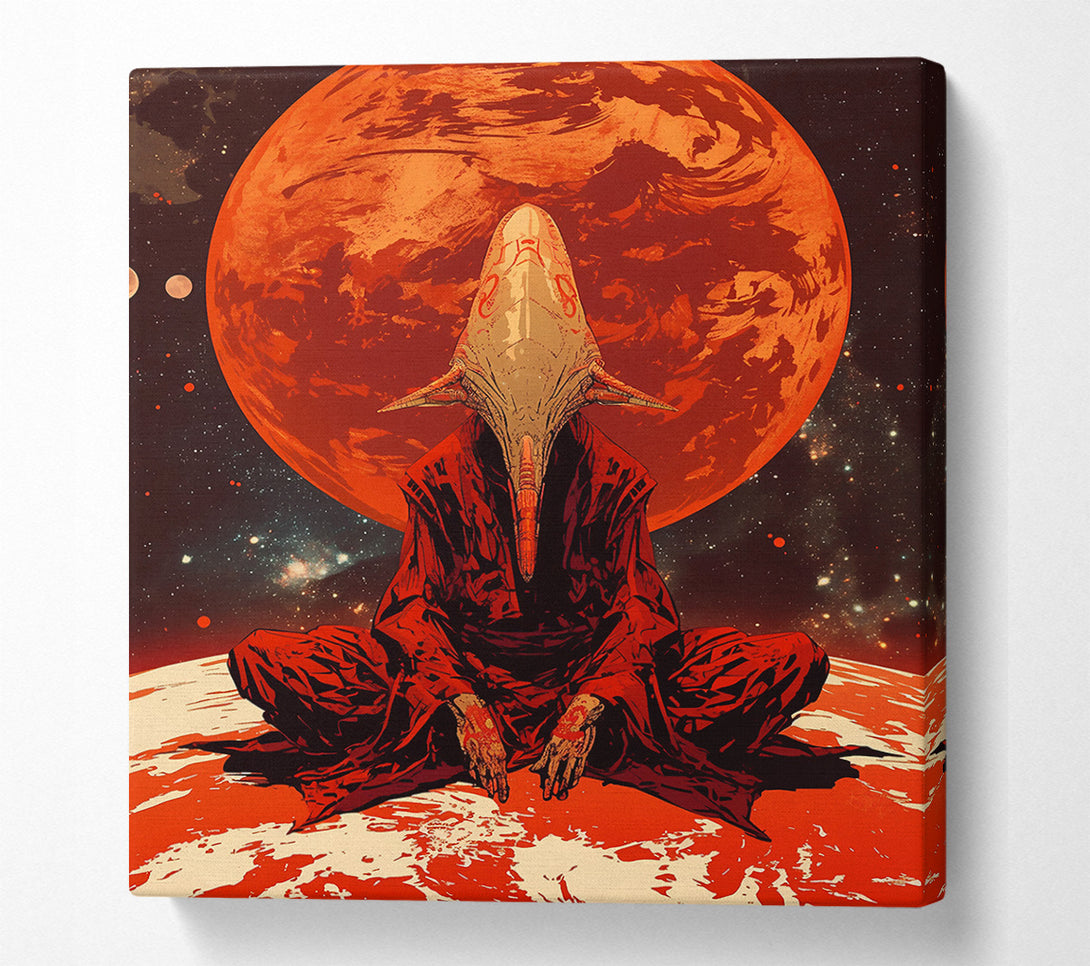  A Canvas Print of Crimson Under A Red Sky Canvas Print