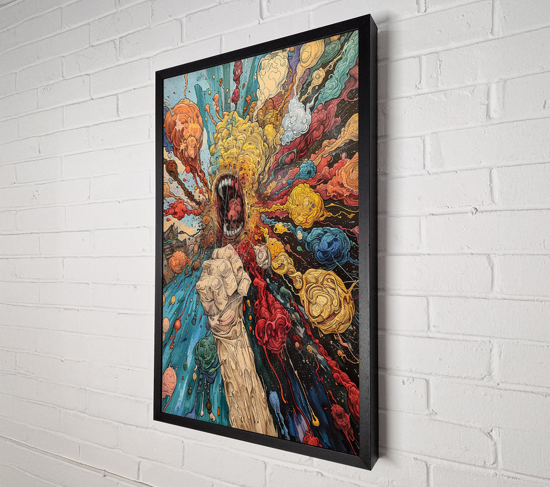  A Canvas Print of The Blue Scream Canvas Art