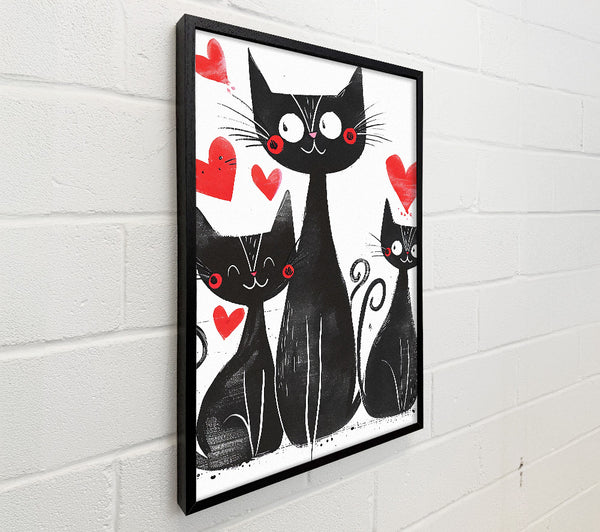 Happy Love Black Cats