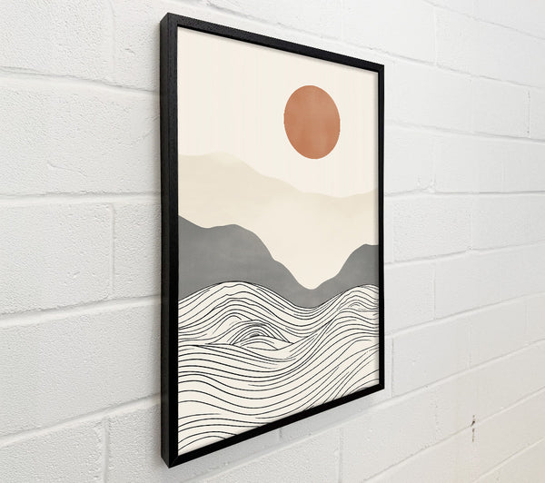 Terracotta Sunset Waves