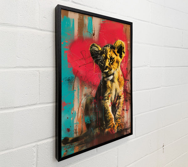 Red Cub In The Jungle