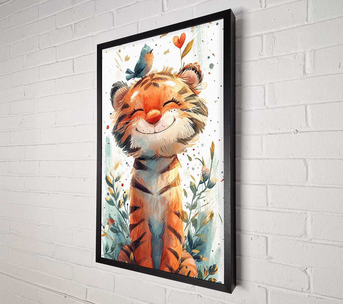  A Canvas Print of Happy Tiger Cub Canvas Art