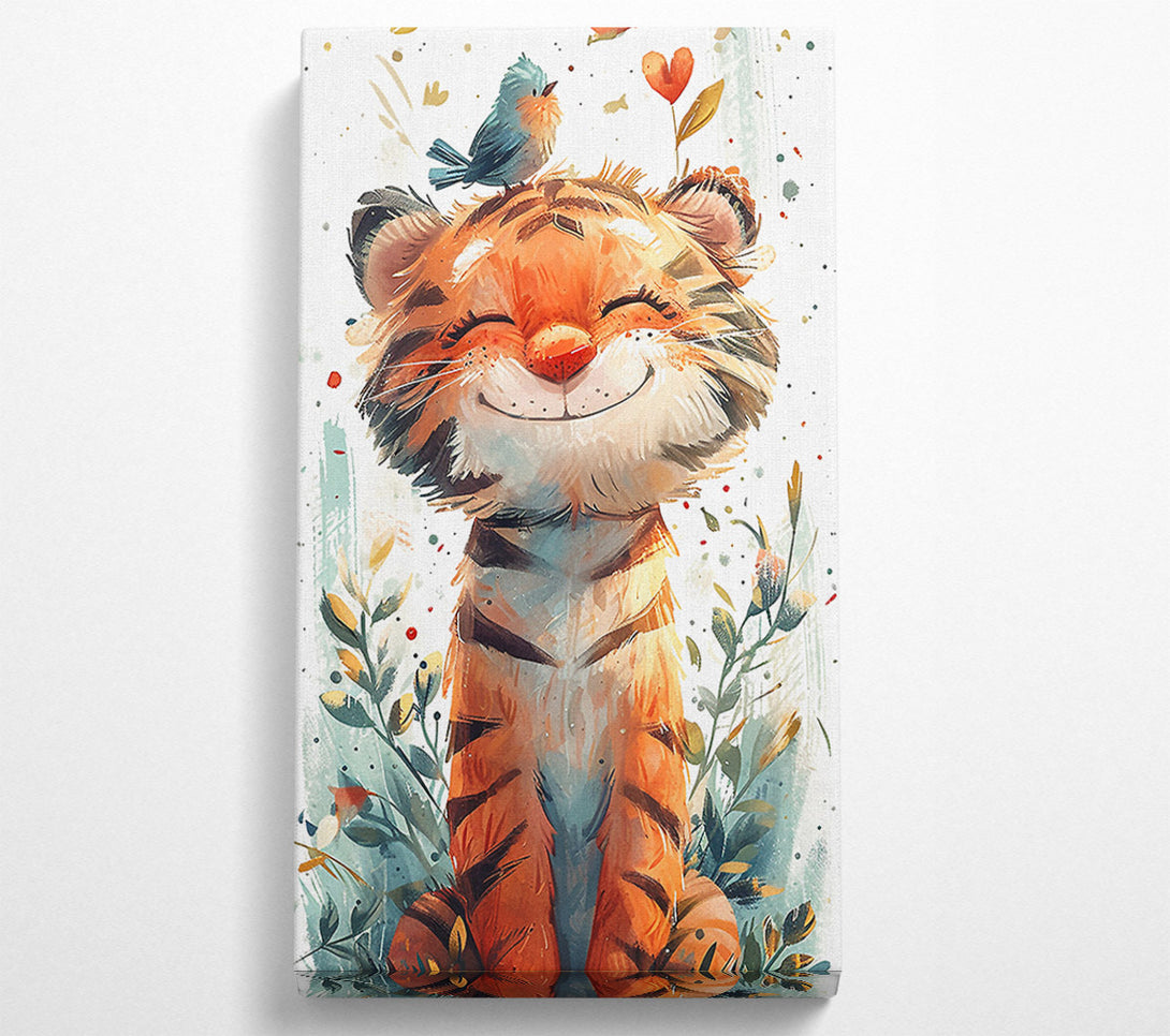  A Canvas Print of Happy Tiger Cub Canvas Art