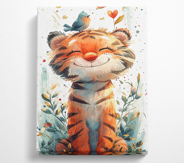  A Canvas Print of Happy Tiger Cub Canvas Art