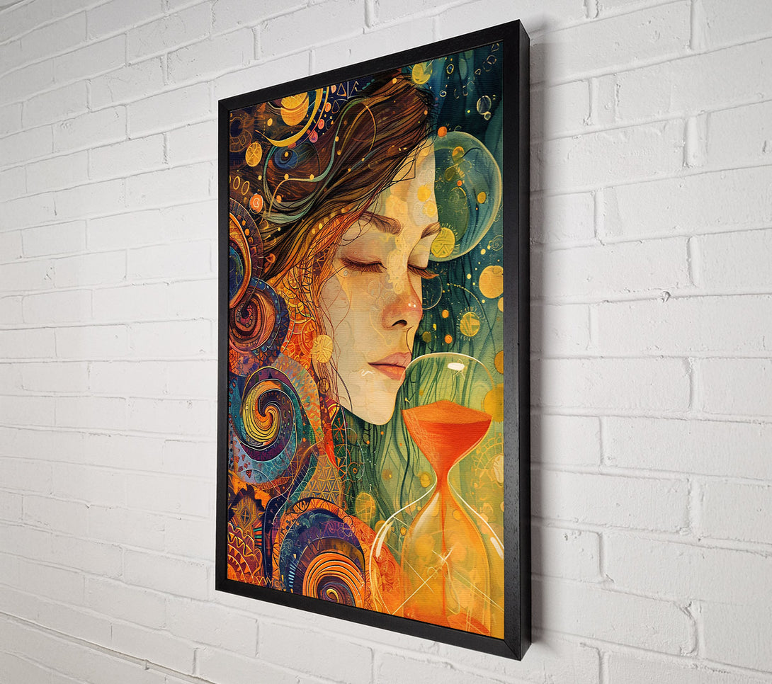  A Canvas Print of Golden Hourglass Dreams Canvas Print