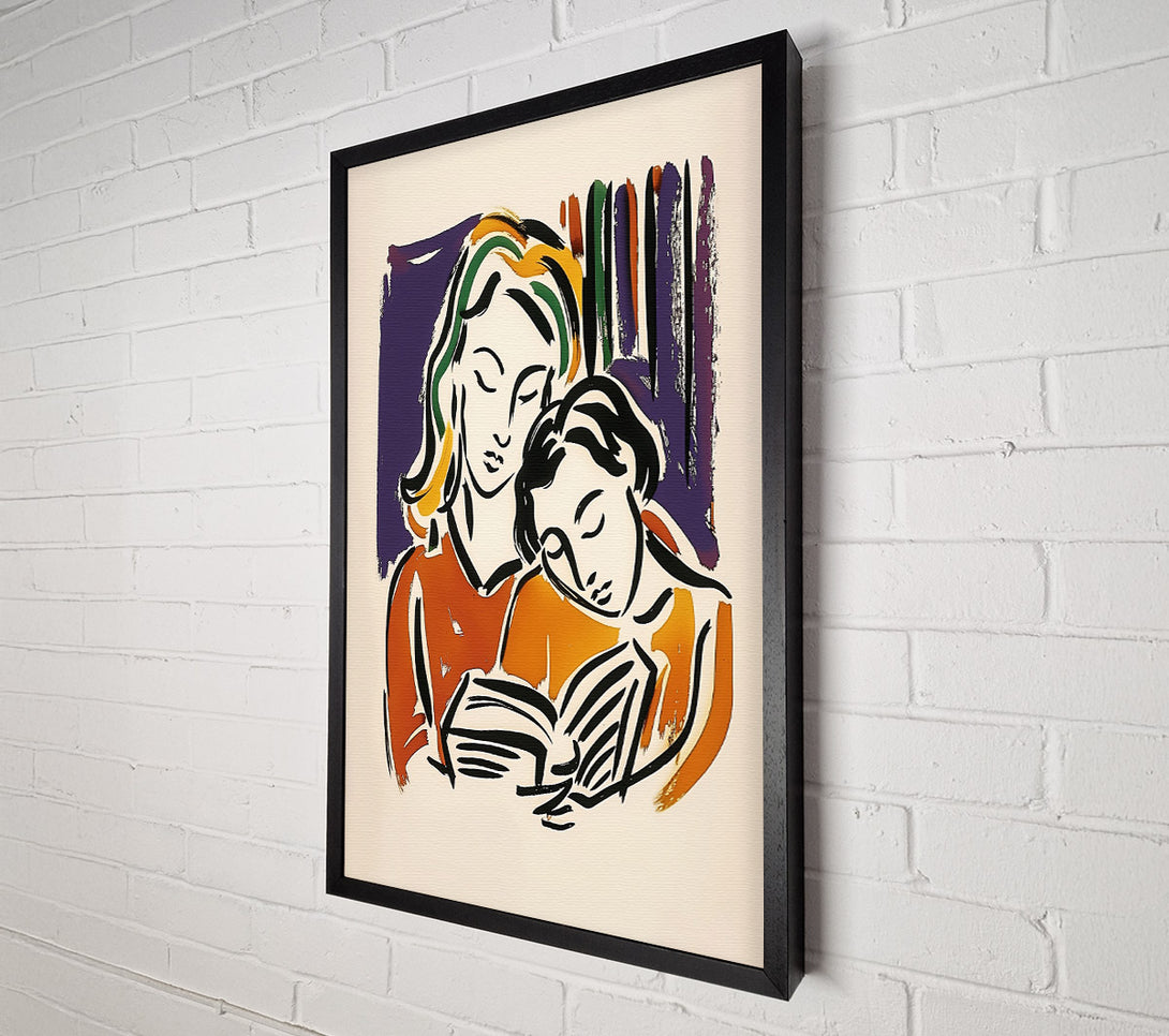  A Canvas Print of Orange Shared Story Canvas Wall Art