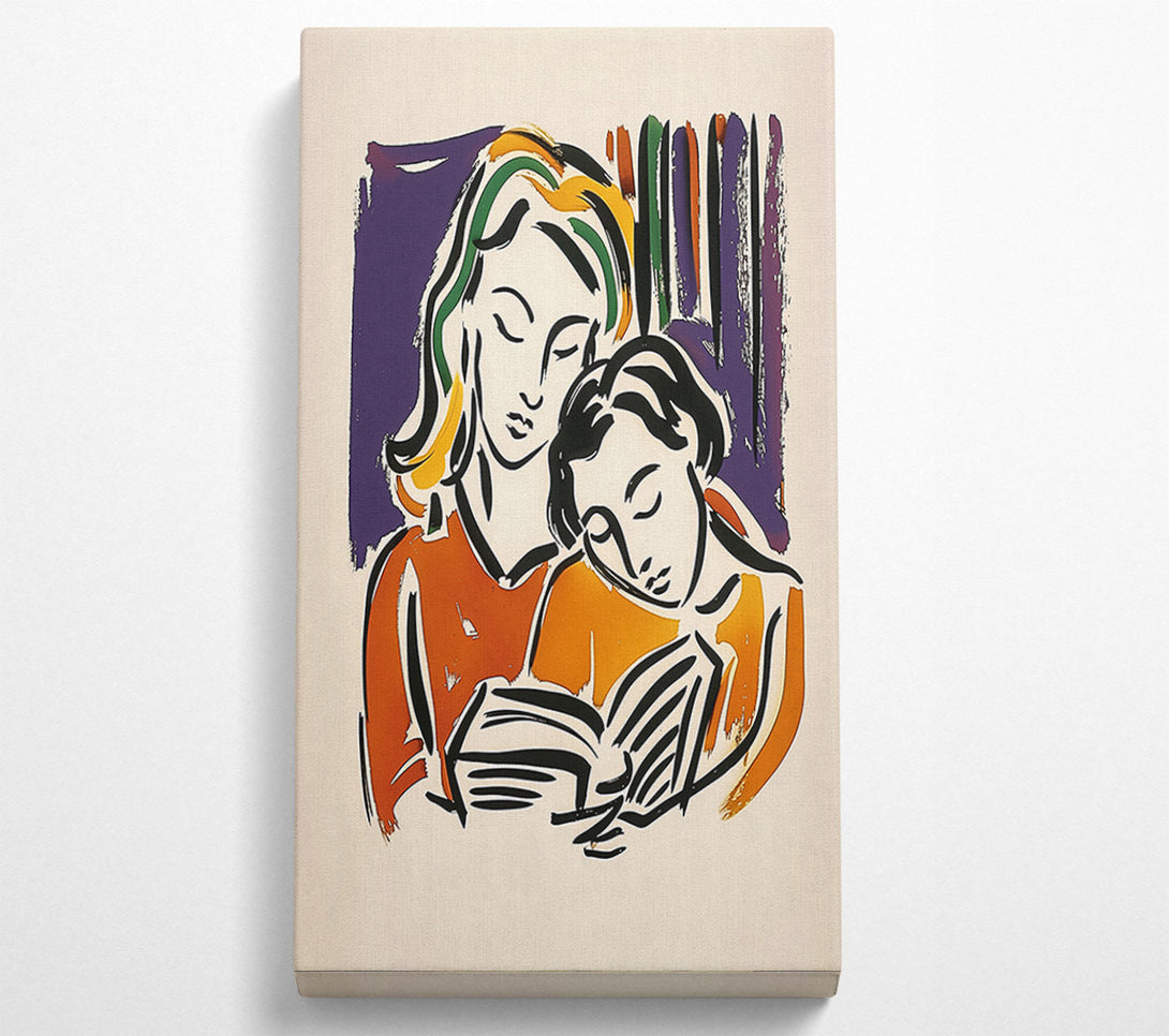  A Canvas Print of Orange Shared Story Canvas Wall Art