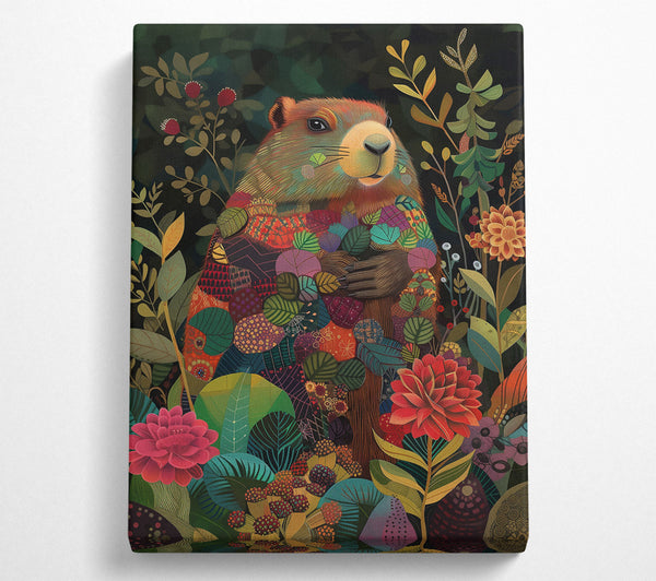  A Canvas Print of Red Marmot Dreams Canvas Art