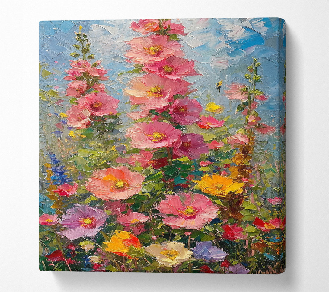  A Canvas Print of Pink Summer Bloom Canvas Print
