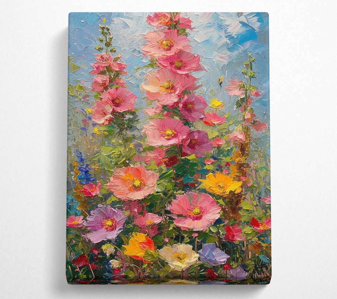  A Canvas Print of Pink Summer Bloom Canvas Print