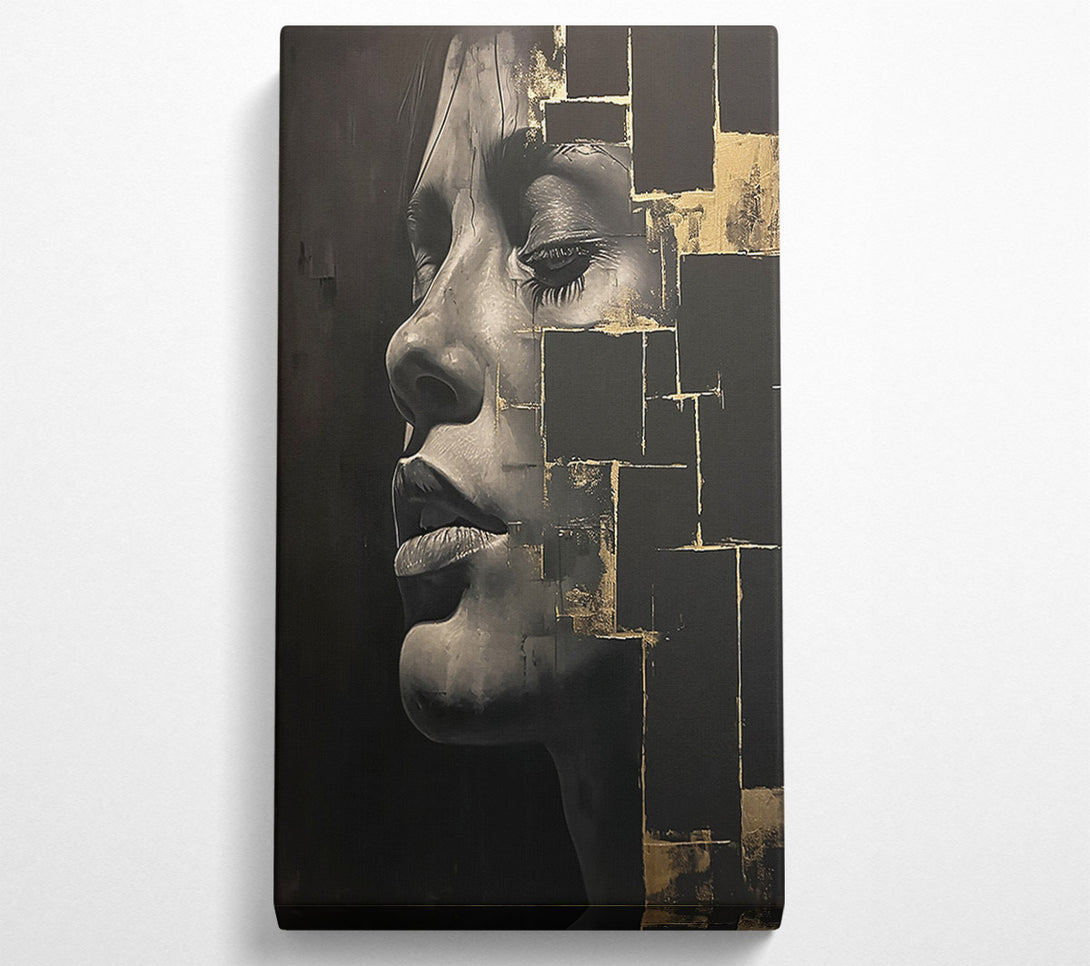  A Canvas Print of Golden Fragments Of Her Canvas Art
