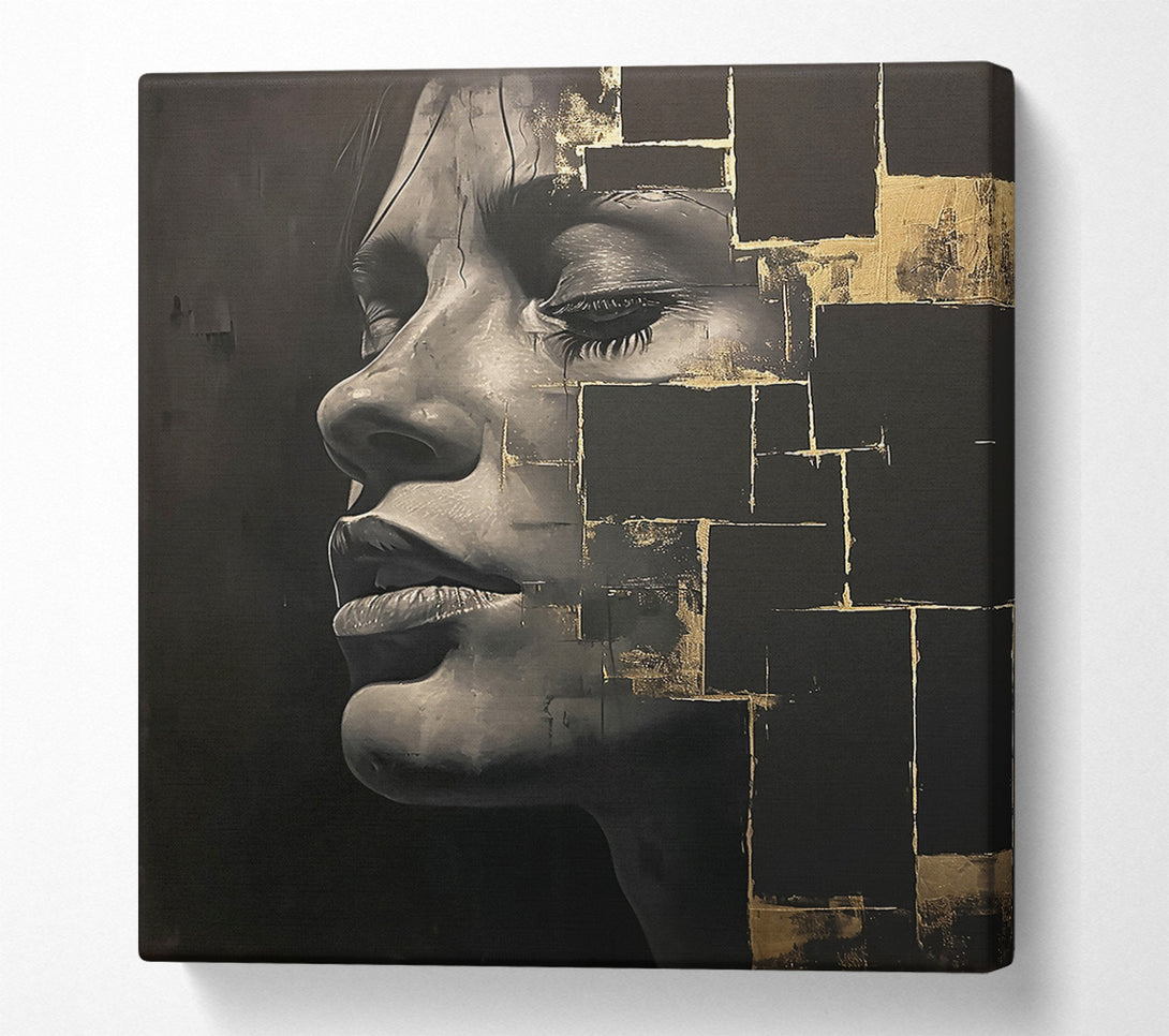  A Canvas Print of Golden Fragments Of Her Canvas Art
