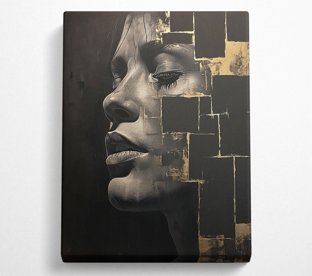  A Canvas Print of Golden Fragments Of Her Canvas Art