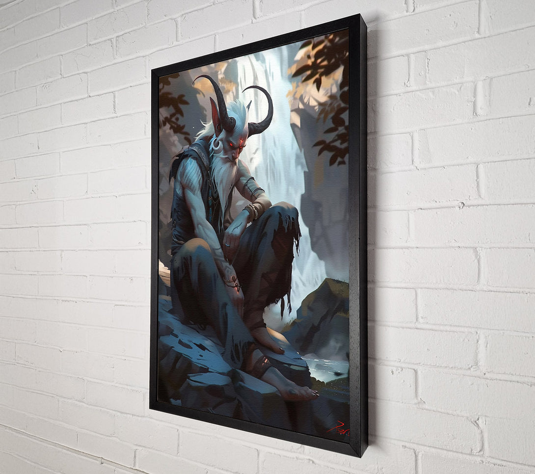  A Canvas Print of Azure Demon'S Lament Canvas Print